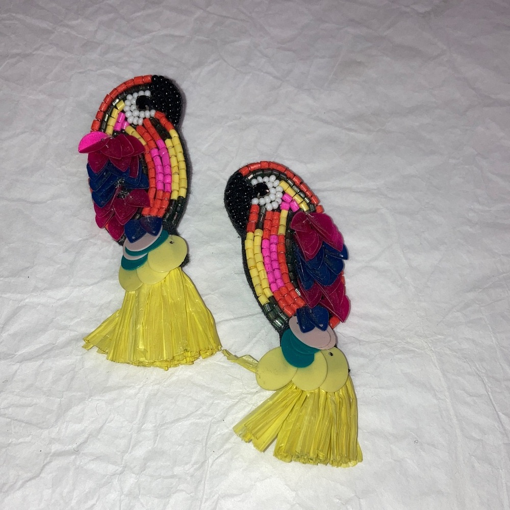 Not Rated Multicolor Parrot Earrings